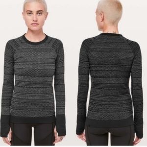 Black Patterned Women's Top